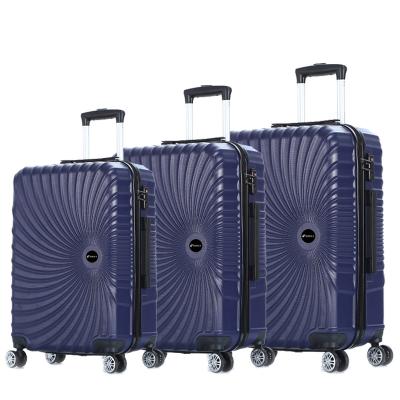 China School\Travel Long Distance OEM\ODM Etc/ABS Custom Hard Shell Trolly Bag Suitcase Baggage Best 3 Pieces Travel Luggage Sets 3 Pcs Suitcase Luggage Sets for sale