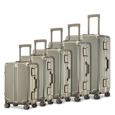 China High quality school\travel\etc luggage long-distance suitcase waterproof 20 24 26 28 Inch Aluminum Luggage Case Trolley Cabin Suitcases Travel Bags for sale