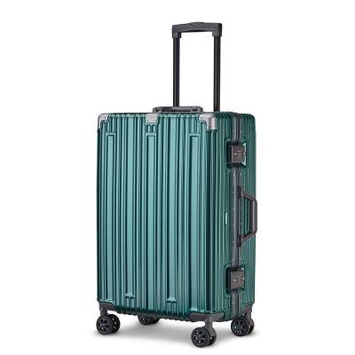 China Aluminum School Frame Suitcase Student Boarding Box Male Password Luggage 20 \ Universal Retro Trolley Bottom Wheel To Travel \ etc. 24 28 inch for sale