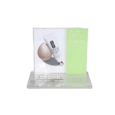 China Easy Installation Wholesale Clear Acrylic Sun Screen Display Stand Cosmetic Holder for sale