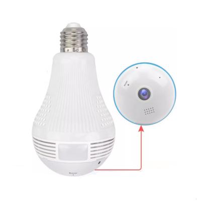 China Human Motion Tracking Camera LED Light 1080P Home Security WiFi Night Vision Panoramic IP Camera Bulb Spy Hidden Wireless Cameras for sale