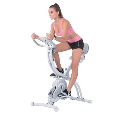 China Onetwofit Gym Equipment Exercise Bike Home Fitness Machine Indoor Rotating OEM Logo Exercise Muscle Body Tool White Unisex Trainer for sale