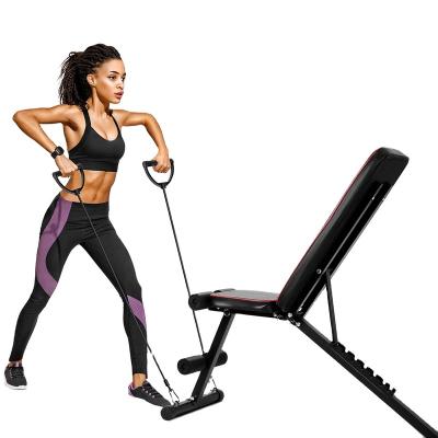 China Onetwofit Comfortable Workout Folding Flat Adjustable Press Lifting Equipment Gym Multi Functional Exercising Weight Bench for sale