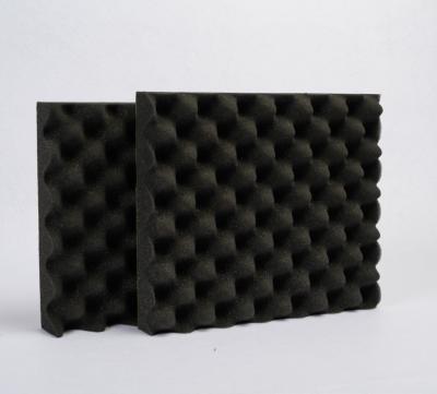 China Minimalist Acoustic Foam Covered Sponge For Walls Recording Studio Cloth Sound Absorb Material Egg-tray Foam Embossed Mattress for sale