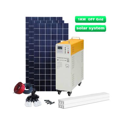 China Home Off-grid Solar System Kit Dc To Ac Power Portable 1000Watt 1KW 1000w Solar Generators 110v China for sale