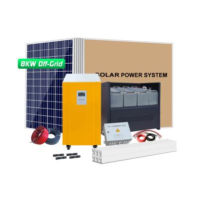 China Commercial Hybrid Solar System 8KW 10KW 20KW 40KW Commercial Solar Energy System Kit for sale