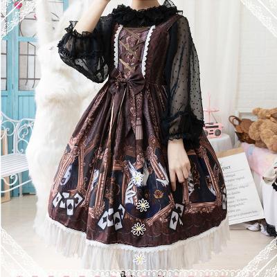 China Japanese style lolita princess skirt dress sleeveless chiffon sexy jumper dress for women for sale