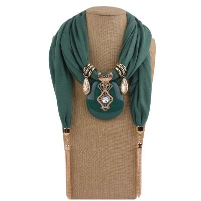 China Solid Color Polyester Women Tassel Wrap Scarf Multi Style Decorative Collar Jewelry Wholesale Hijabs Femme Head Scarves Dangle for sale