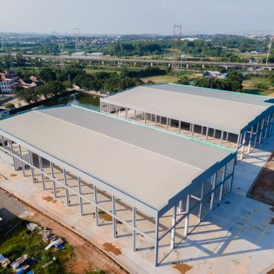 China Modern Large Span Prefab Lightweight Steel Structure Workshop Modern Quick Installation for sale