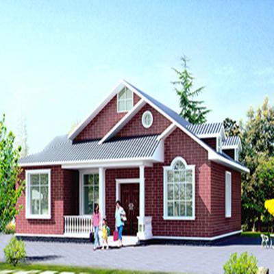 China Modern strong anti-knock easier to assemble steel frame villa less materials long service life for sale