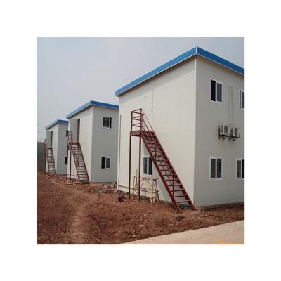 China Modern Prefab House Site Container Steel Frame Movable House Sandwich Panel Low Cost Prefab House zu verkaufen