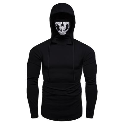 China 2021 Winter New Sweater Men's Anti-Wrinkle Frontier Game Personality Skull Original Print Single Neck Hooded Long Sleeves Top for sale