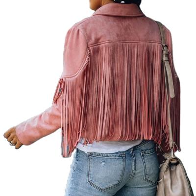 China Autumn 2021 New Arrival Breathable Fitted Women Clothes Plus Size Jacket Faux Suede Jacket for sale