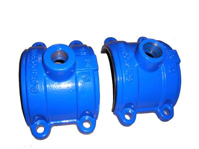 China ISO Casting Ductile Iron Saddle Tee Without Flange 300psi DN80 to DN2000 for sale