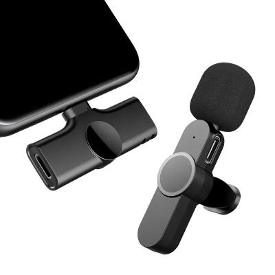 China Portable Mini Professional Recording High Quality Wireless Microphone 2.4Ghz Gooseneck Microphone Portable Intelligent Noise Reduction For Iphone for sale