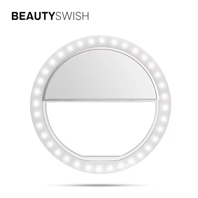 China Mini Makeup Rechargeable Phone Multi LED Selfie Ring Light Shine Color Beauty Mobile Phone Led Selfie Ring Light 3-Level Beauty Shot for sale