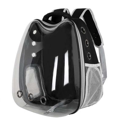 China Wholesale Breathable Transparent Pet Cat Dog Travel Carrier Carrying Basket Backpack Bag for sale