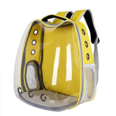 China Wholesale Breathable Transparent Pet Cat Dog Travel Carrier Carrying Basket Backpack Bag for sale