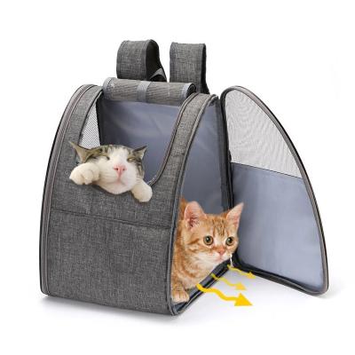 China Factory direct sales dogs and cats outing travel bag breathable foldable pet backpack for sale