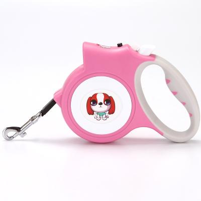 China Viable With LED Light 5M High Quality Automatic Retractable Leash Dog Leash for sale