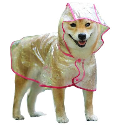 China Petto Factory Outlet Viable Multiple Size For Puppy Choice Accessories Clothes PU Transparent Raincoats Small Dog Raincoat for sale