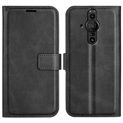 China Shockproof For Sony Xperia Pro-I Full Cover Flip Leather Wallet Magnetic Case With Card Holders for sale