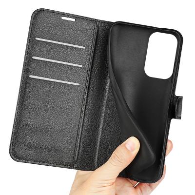 China Card Slots Pure Color Wallet Stand Cover Silver Shockproof Soft TPU+PU Artificial Leather Phone Shell Case For Sharp Zero 6 Core for sale