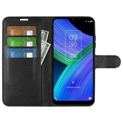 China Full Body Shockproof Magnetic Protective Flip Leather Wallet Case Shockproof Cover With Card Holder For TCL 20R 5G Phone Case for sale