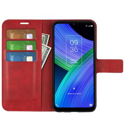 China Shockproof Compatible with TCL 20R 5G Flip Cover Ultra Slim Leather Magnetic Sticker Bumper Retro Wallet for sale