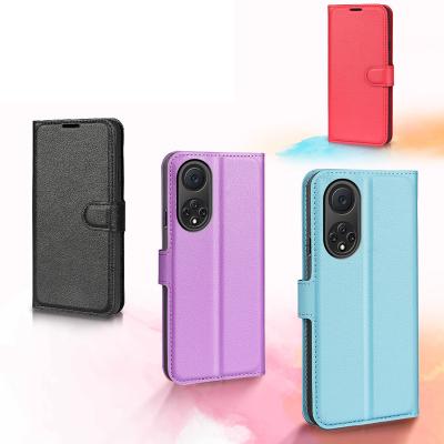 China High Quality Genuine Leather Case Shockproof Flip Folio Case Wallet Cover with Magnetic Closure Card Slot Holder Stand For Huawei Nora 9 for sale