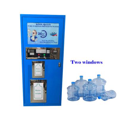 China UV Sterilizer 2 Windows Reverse Osmosis Purified Drinking Water Vending Machine for sale