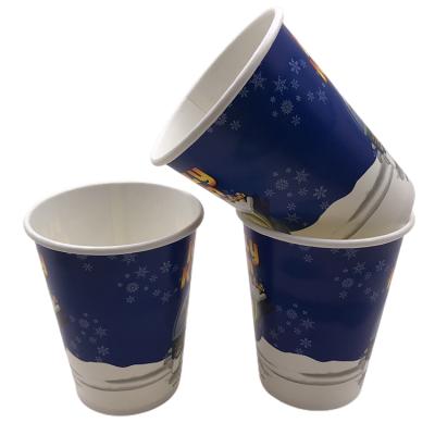 China Disposable Custom Logo Paper Cup Coffee Disposable Hot Beverage Cups for sale