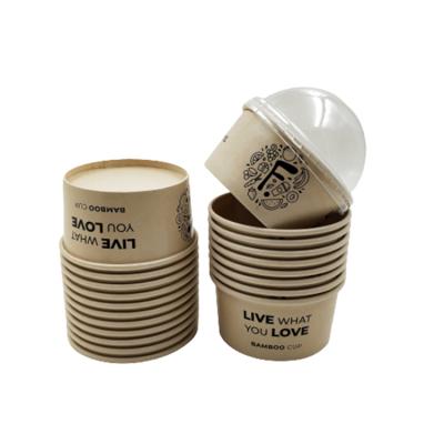 China Disposable Wholesale Custom Printed Ice Cream Container With Lids Ice Cream Cup for sale