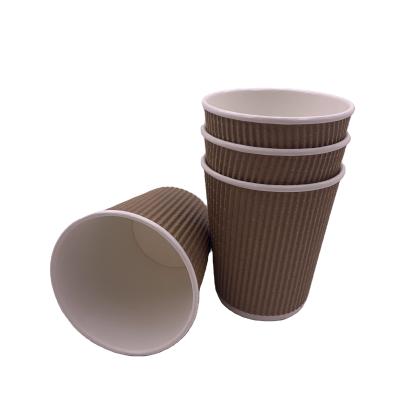 China Disposable Stylish Disposable Paper Cups For Cafes, Food Trucks, And Hot-drink Serving Double Wall Paper Cup for sale