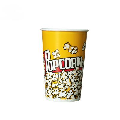 China Recycled Materials Popcorn Disposable Paper Tub, Popcorn Cup Packaging Box, Printed Popcorn Bucket for sale