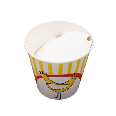 China Disposable Paper Boxes Fried Chicken Packaging Pails for sale