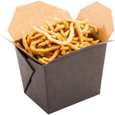 China Disposable Eco-friendly Recyclable Paper Noodle Box for sale