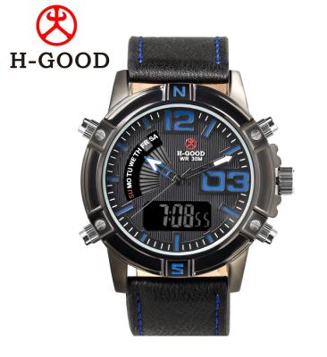 China H-GOOD 773 Alarm Digital+Quartz Men Watch Waterproof 50M Quartz Alloy Men Watches Relogio Masculino for sale