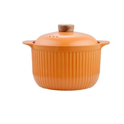 China Sustainable Nordic Non-Stick Ceramic Insulation Baking Casserole With Lid Kitchen Food Insulation Pot for sale