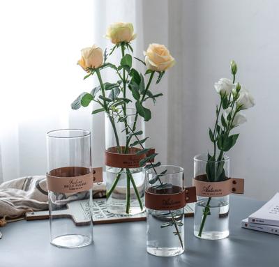 China Mini Decoration Cheap Wholesale Modern Crystal Glass Flower Vase For Home Decoration for sale