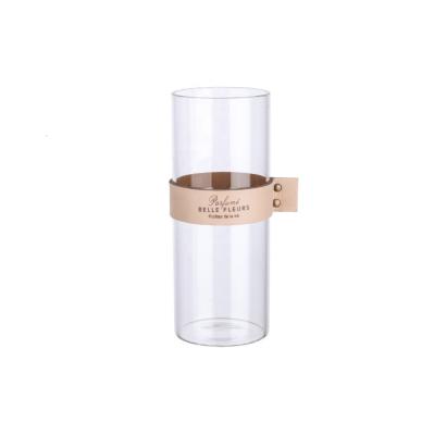 China China Profession Manufacturer Eco-friendly Single Tall Clear Cylinder Flower Glass Vase for sale