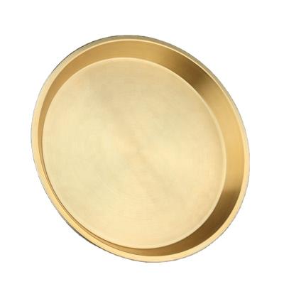 China Household style durable creative pure copper disc deep dishes hotel steamed chicken steamed splint for sale