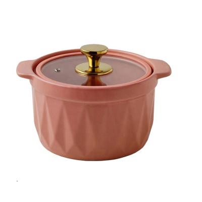 China Viable Hot Sale Ceramic Pot Health Casserole Stew Pot Household Soup Stew Pot Ceramic Casserole for sale