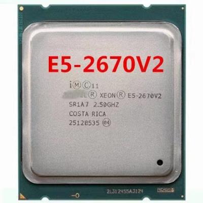 China Cheapest cost while highest quality used cpu for sale cpu E5-2670V2 6GHz 32NM 115W LGA 2011Server for Intel xeon processor cpu for sale