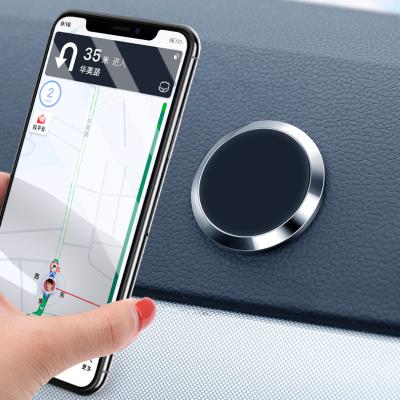 China Car mobile phonebracket car holder clip suction magnet metal creative universal magnetic detachable universal mountcar navigation for sale