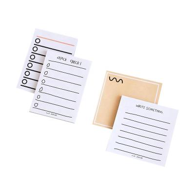 China Hot Selling Self Adhesive Self Adhesive Custom Printed Pad Paper Memo Pad Sticky Notes for sale