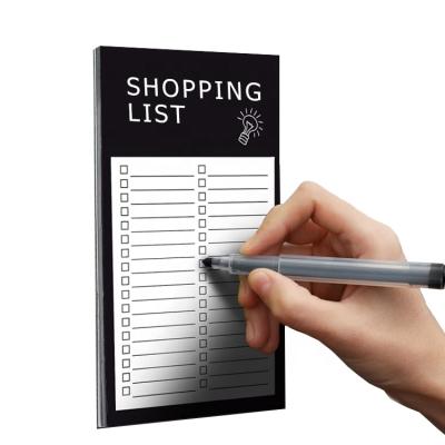 China Self Adhesive Journal To Do List Grocery List Fridge Magnet Planner Magnetic Sticky Notepad for sale