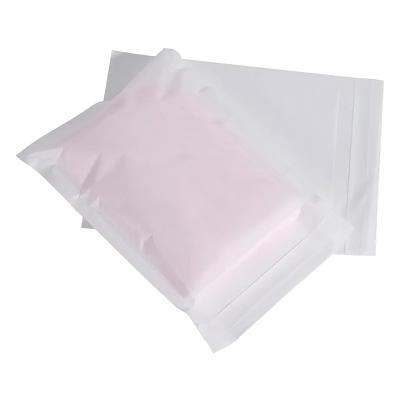 China Bio-degradable Customized Biodegradable self seal recyclable small clothing packaging eco kraft white lined coated glassine wax paper bag for sale