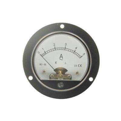 China BO-65 Iron Round Rack Panel AC Moving Analog Ammeter , 5A Amp Meter For BO-65AC/DC Generator for sale