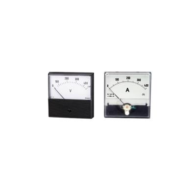 China DC 50mA Moving Square-Round Panel Analog Motion Coil Voltmeter KLY-C50A / KLY-C60A / KLY-C80A for sale